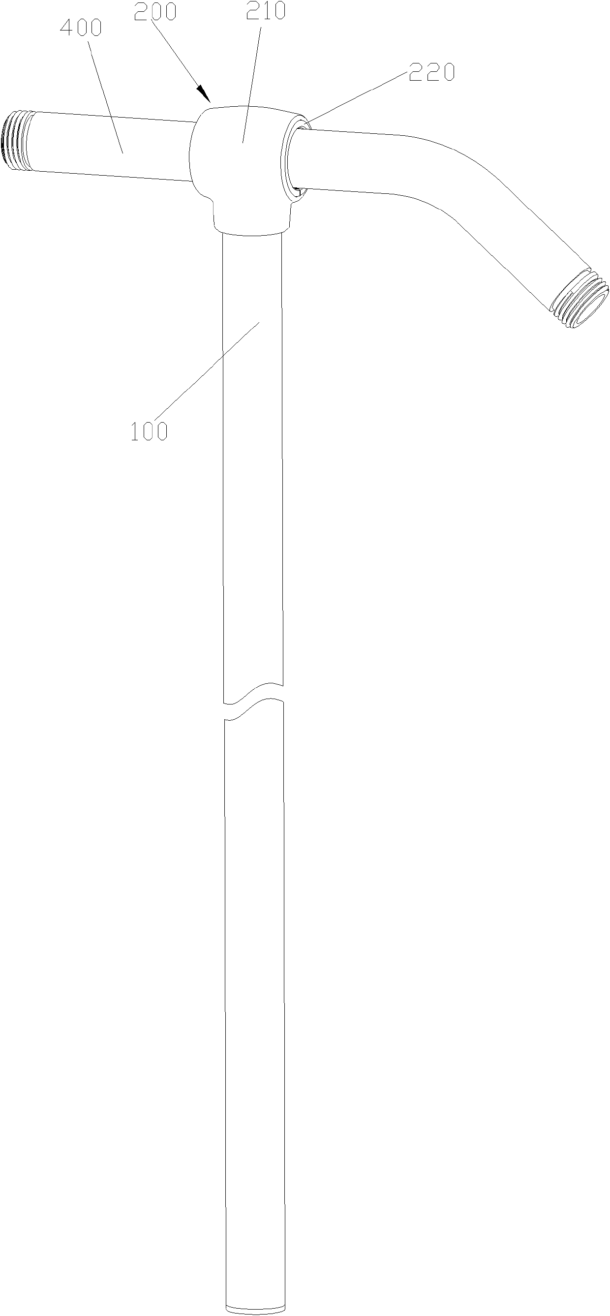 Lifting rod component