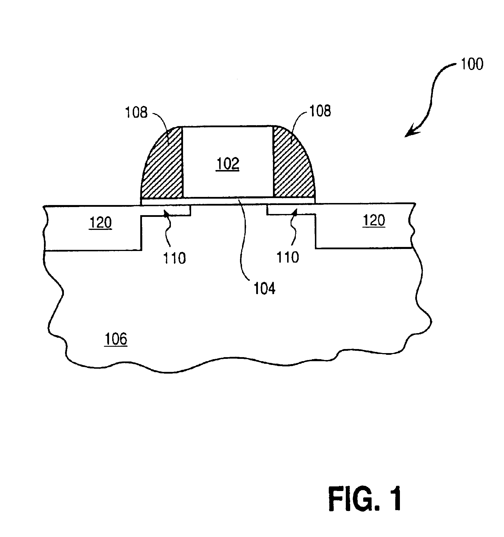 MOS transistor structure and method of fabrication