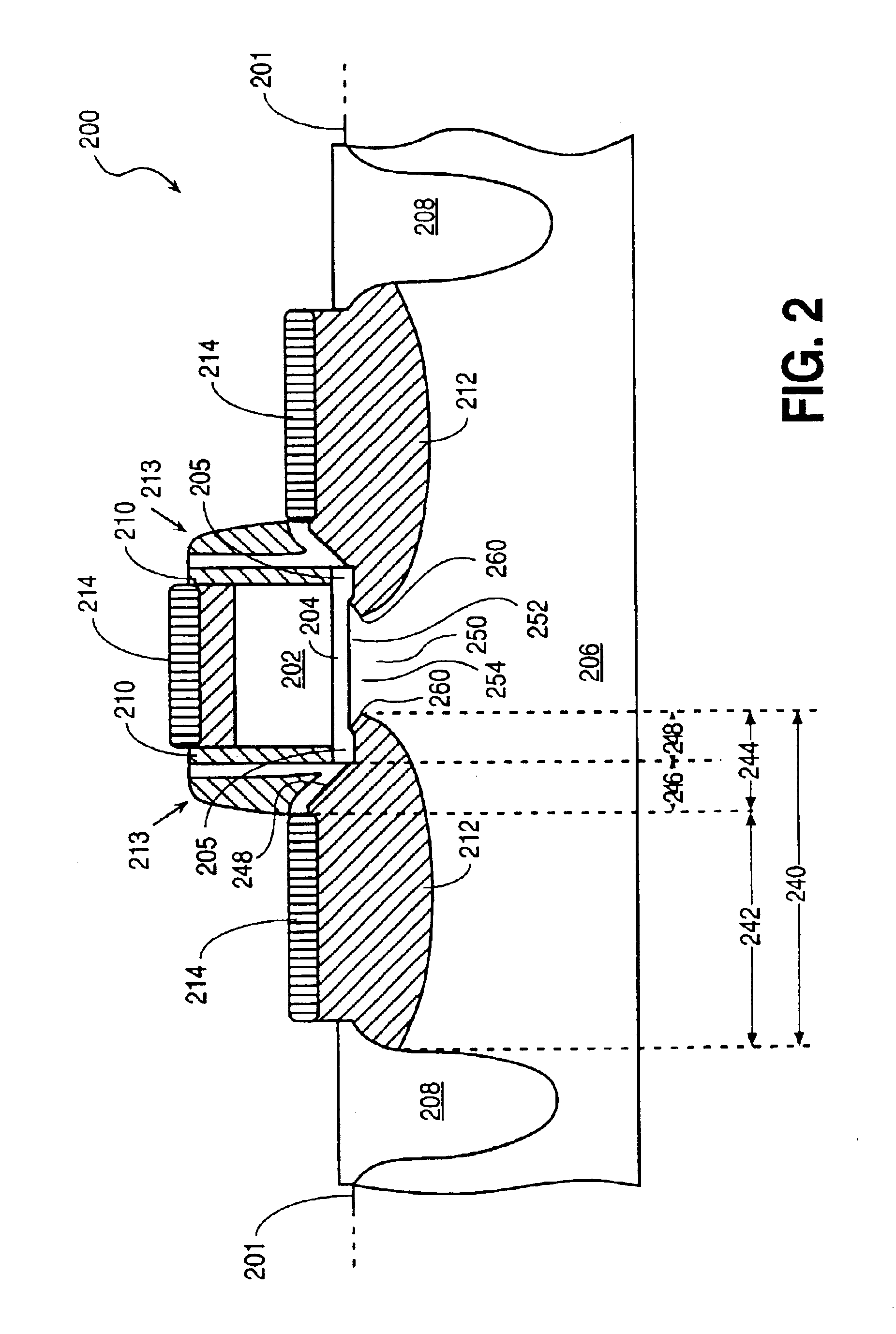 MOS transistor structure and method of fabrication