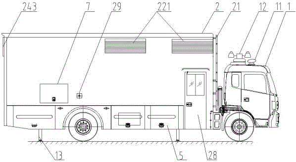 Co-generation emergency power supply vehicle