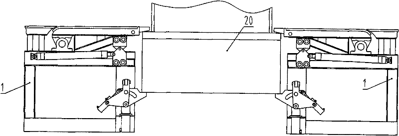 Bidirectional-sensing compensating tank bearing and tank locking device for hoisting container