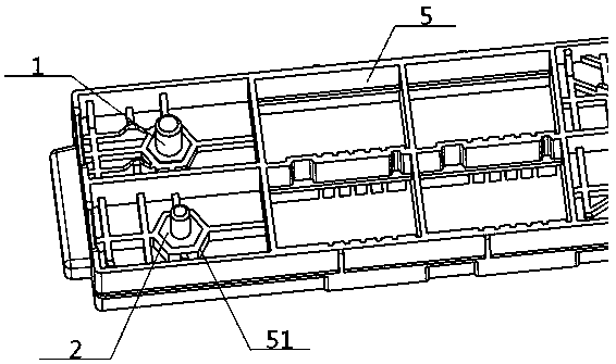 Power supply wiring column structure and use method thereof