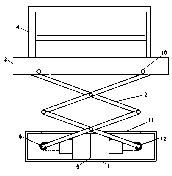 Painting scaffold with convenient height adjusting function