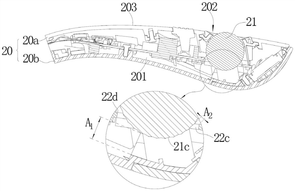 Neck massager and handle thereof