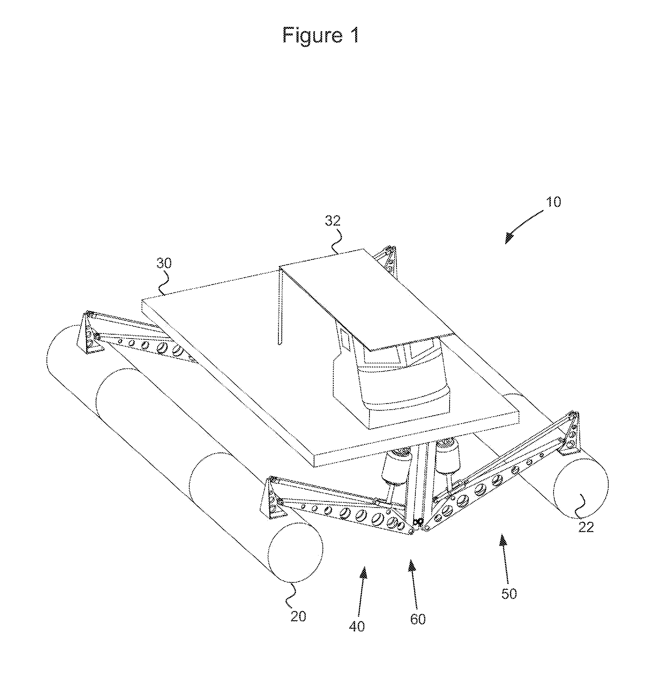 Boat with active suspension system