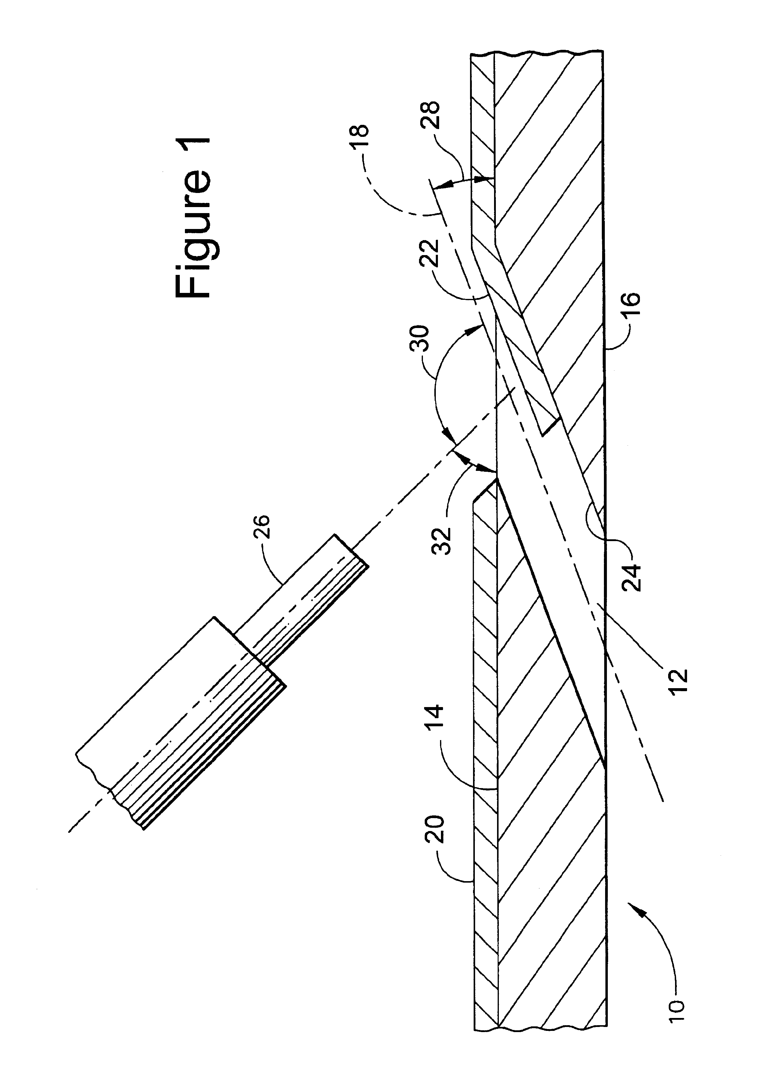 Coated component with through-hole having improved surface finish