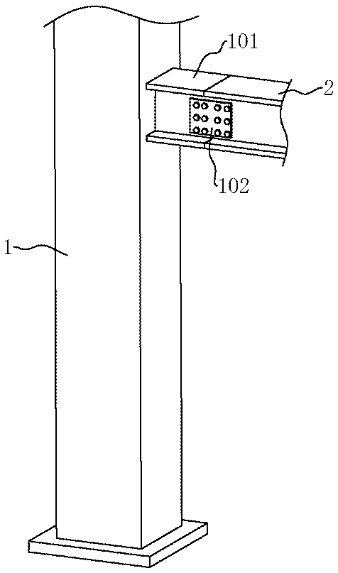 Fabricated steel structure building assembly and fabrication method