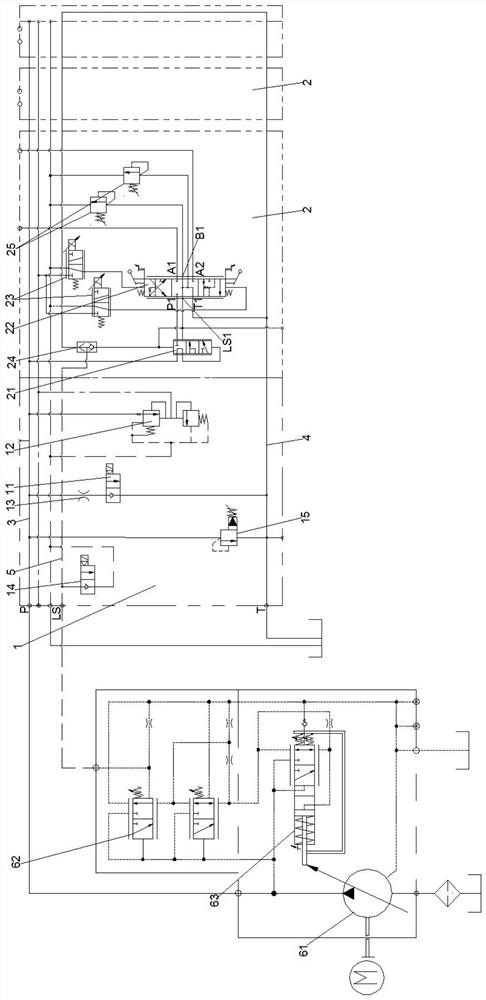 Load-sensitive multi-way valve, boom hydraulic control system and concrete pump truck