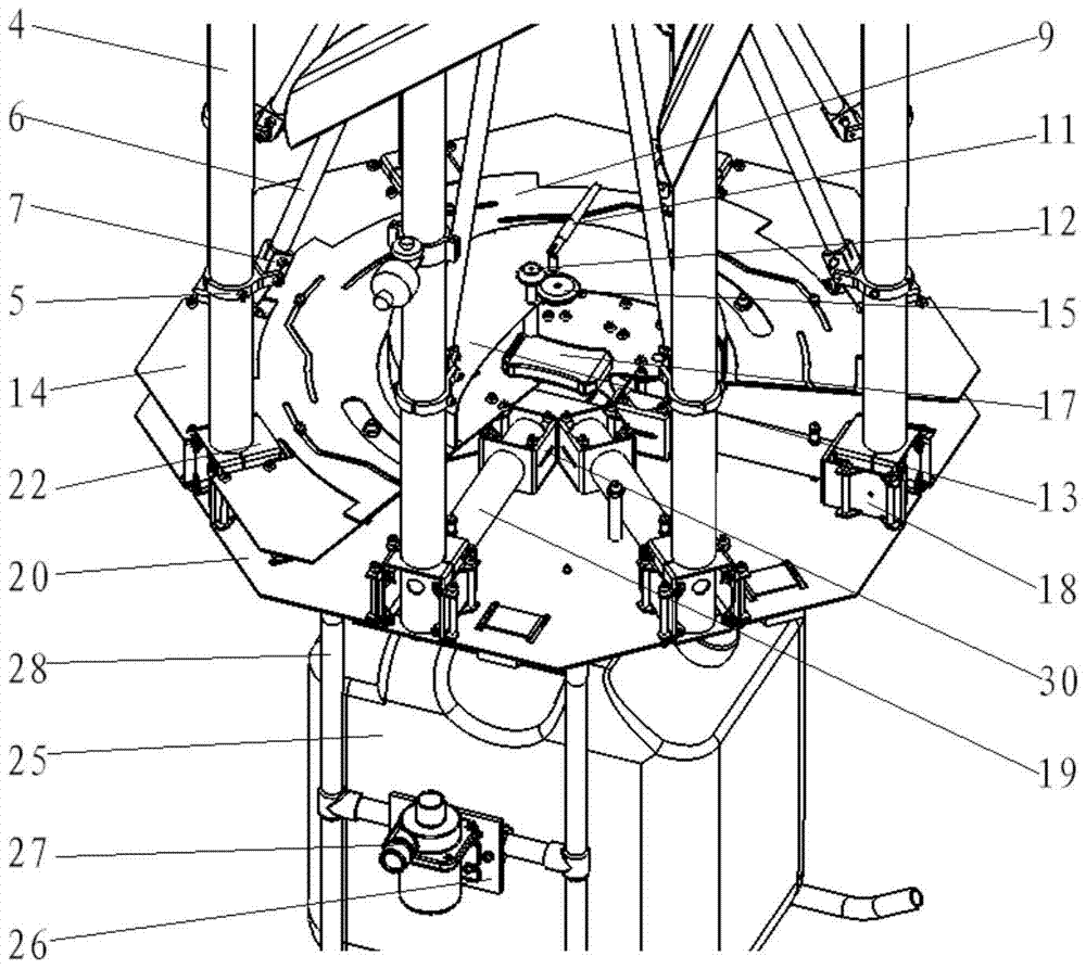 Foldable multi-rotor plant protection machine