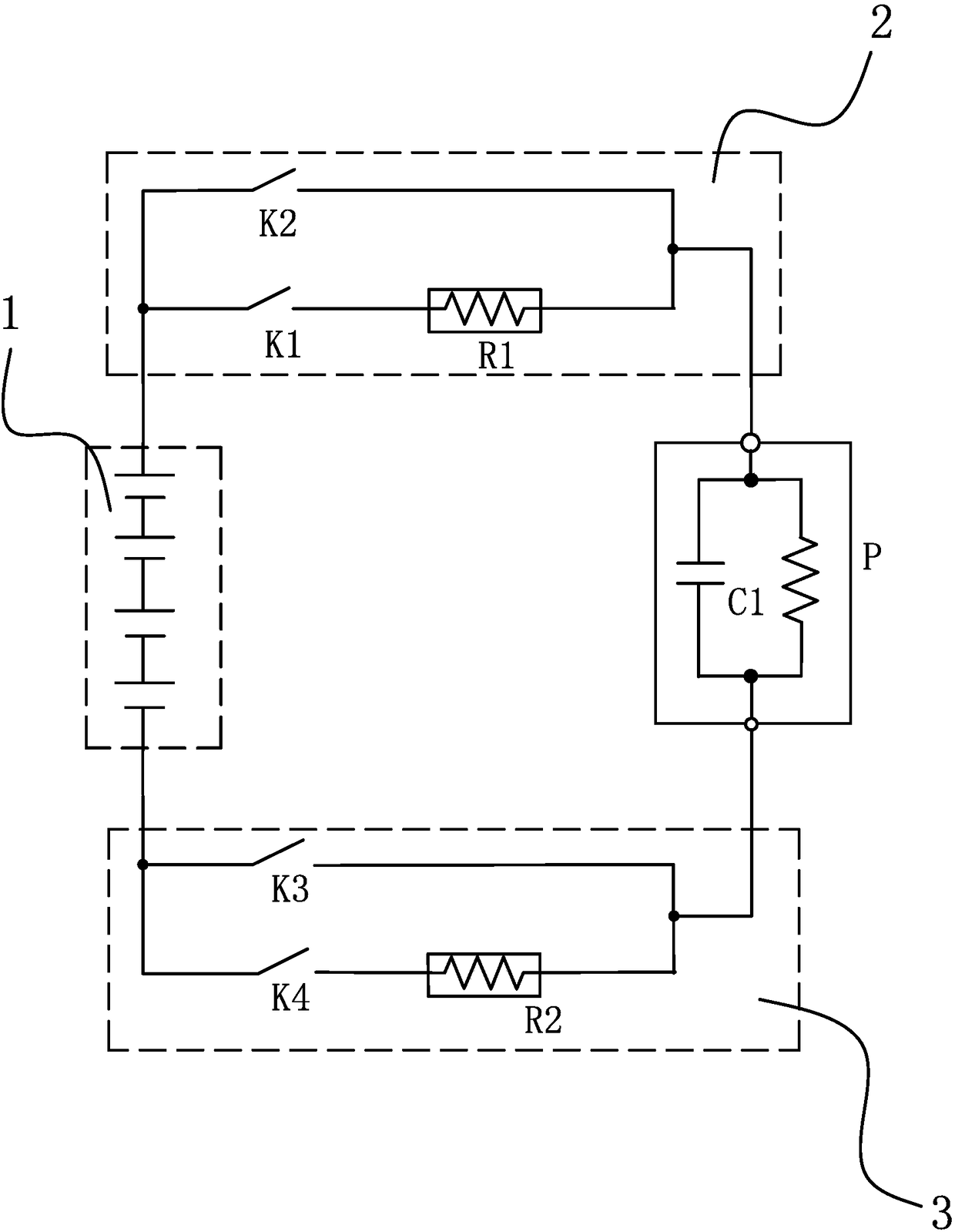 High-voltage battery discharge circuit and control method thereof