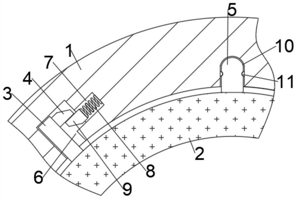 Motor magnetic sheet convenient to install