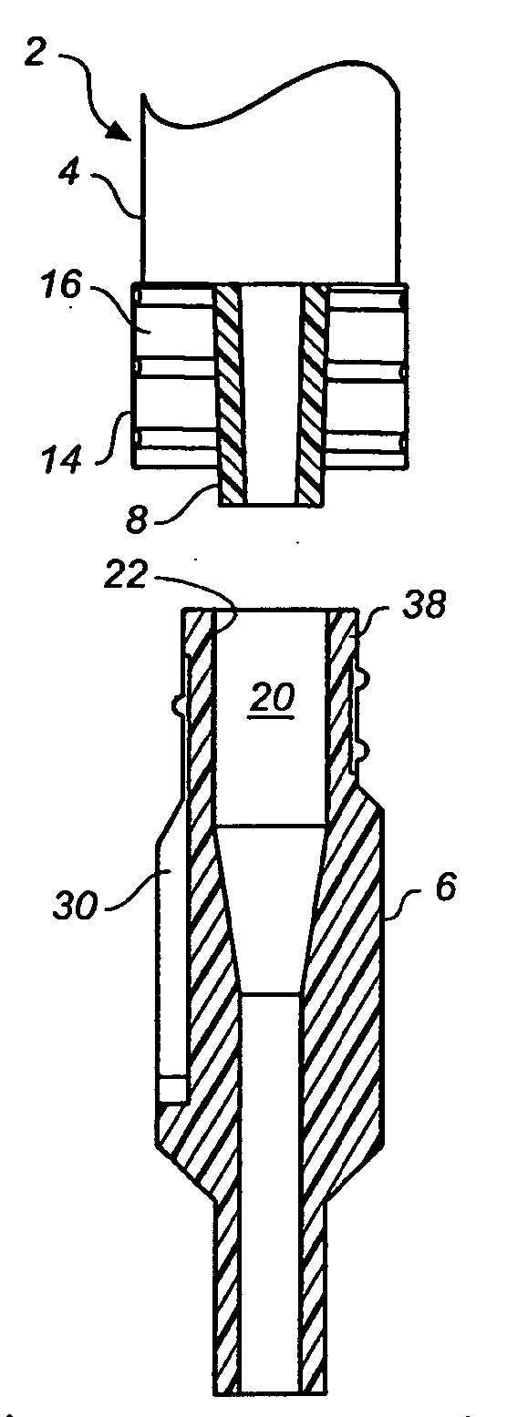 Locking luer fitting