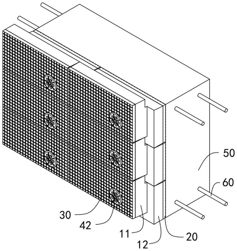 Fabricated lightweight aggregate fireproof insulation integrated wallboard