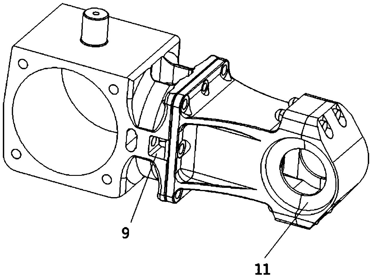 Embedded butt-joint type axle box positioning device capable of actively adjusting longitudinal displacement