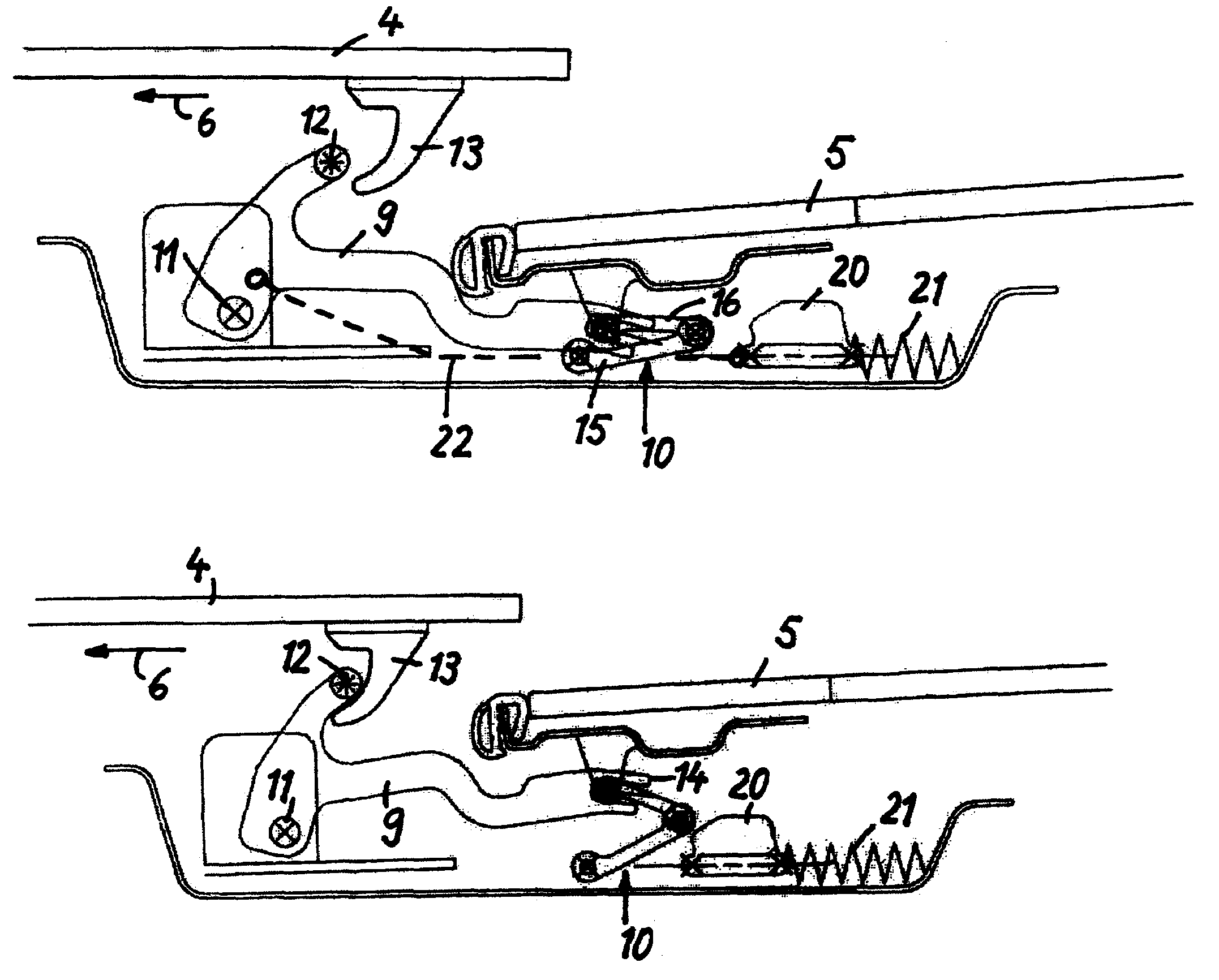 Vehicle roof having openable roof parts