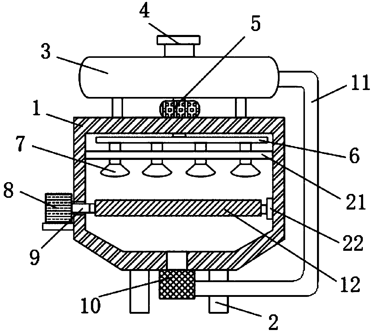 Aluminum alloy door and window machining, cleaning and drying device