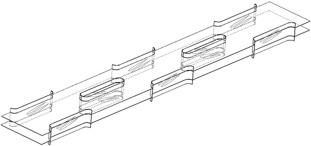 Clockwise and counterclockwise convection device of tube and fin type heat radiator