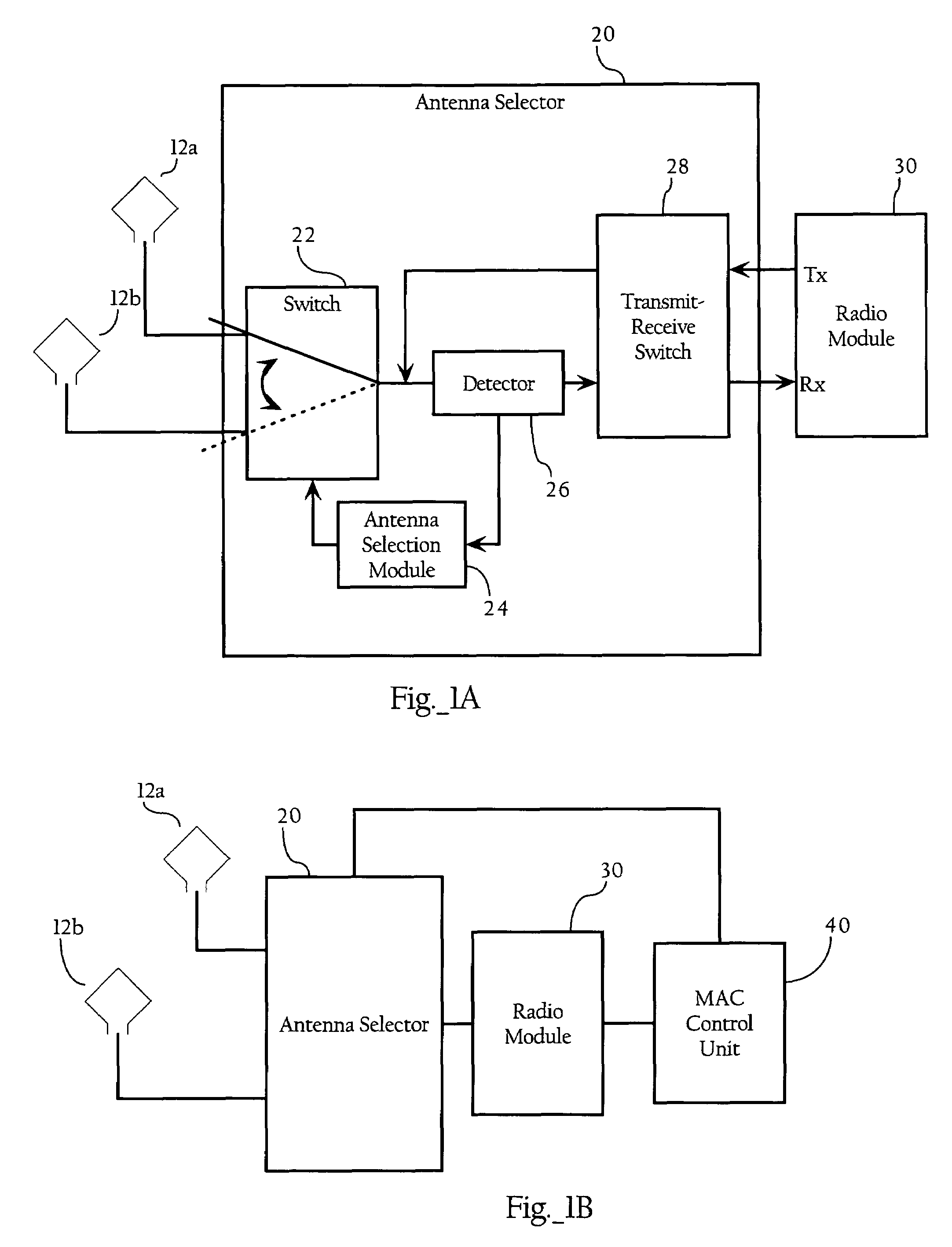 Non-overlapping antenna pattern diversity in wireless network environments