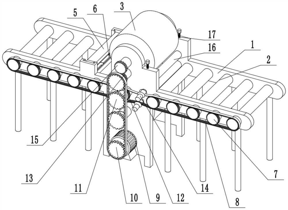 A double-sided laminating machine