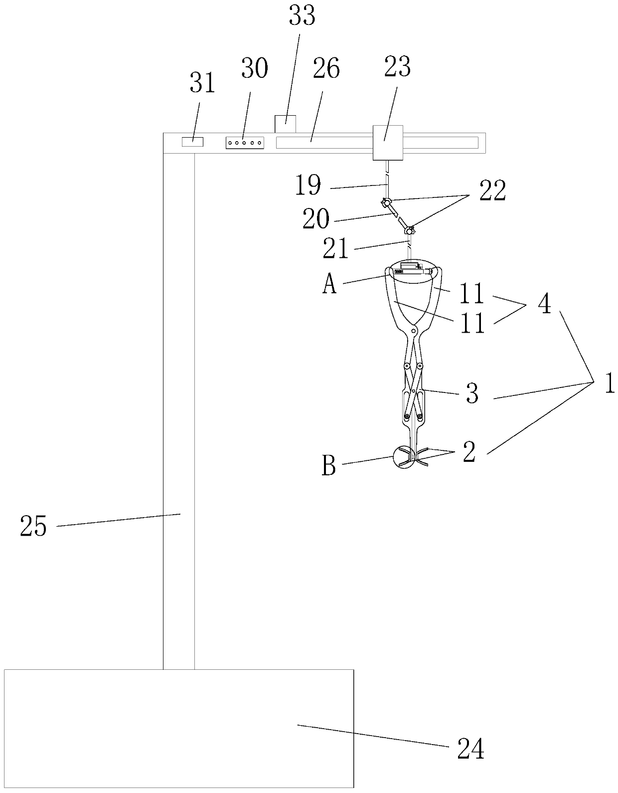 Intelligent device for lumbar vertebra interspinous dilation