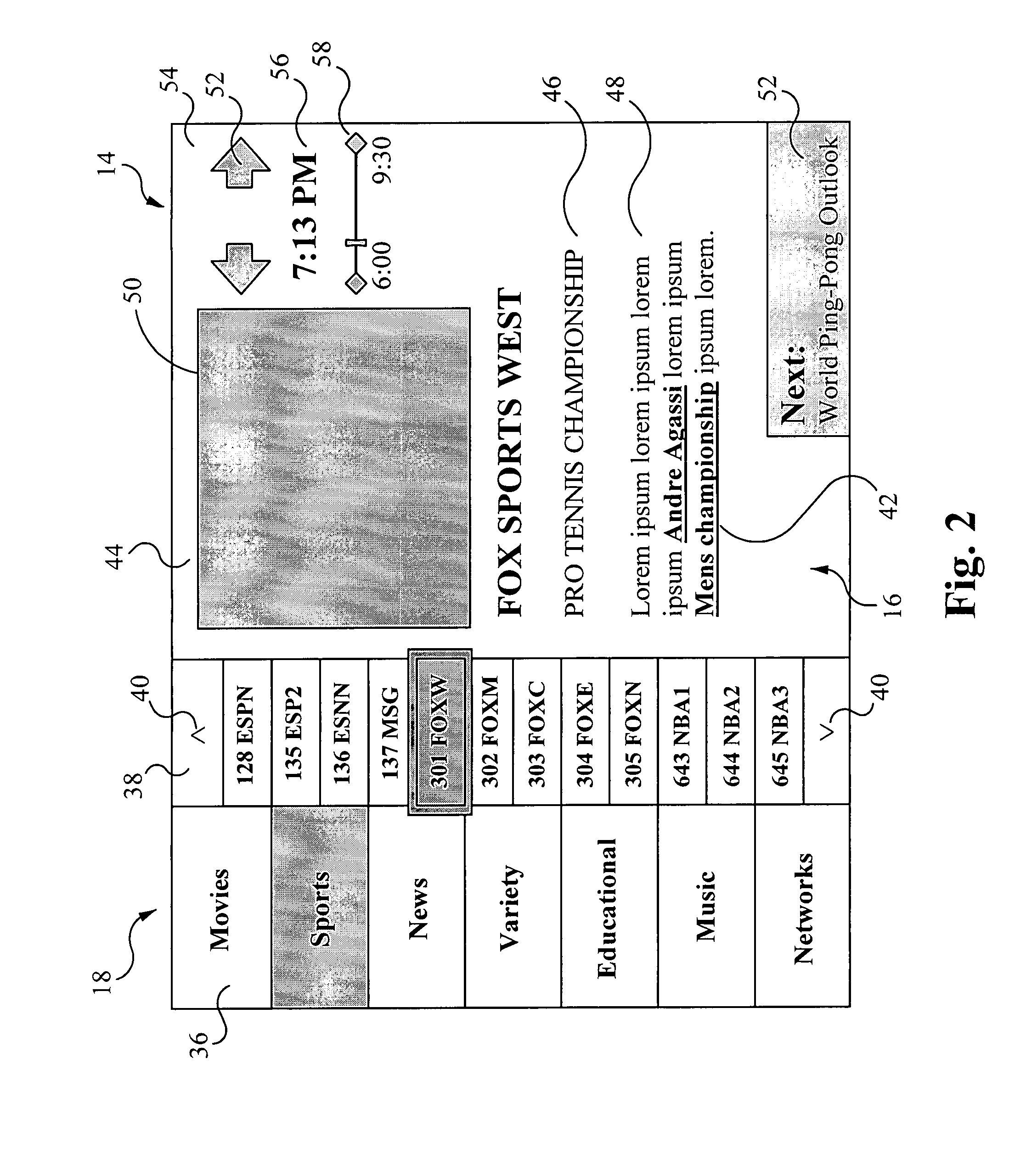 Content navigator graphical user interface system and method