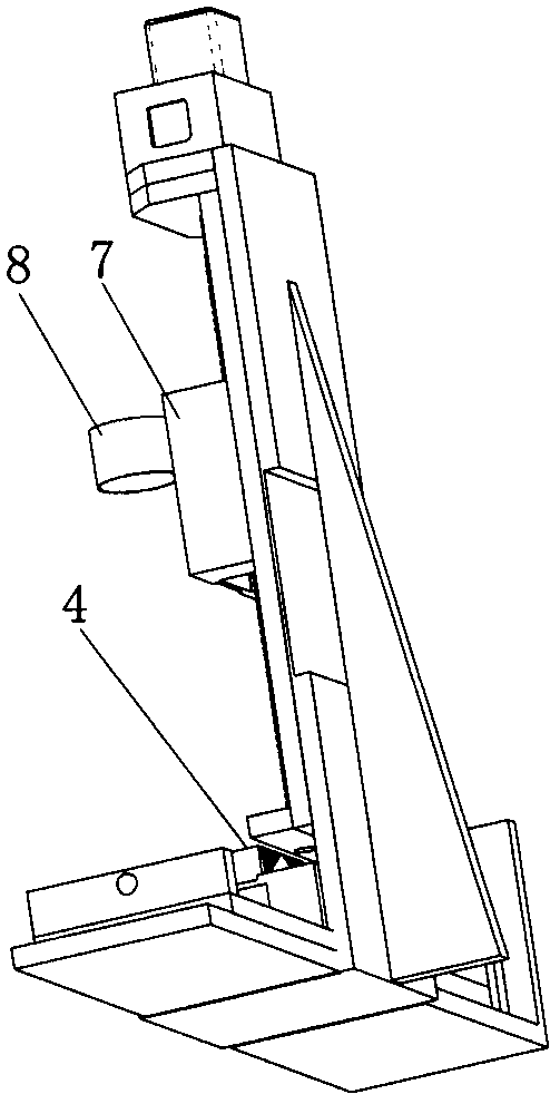 Sliding table type emissivity testing device