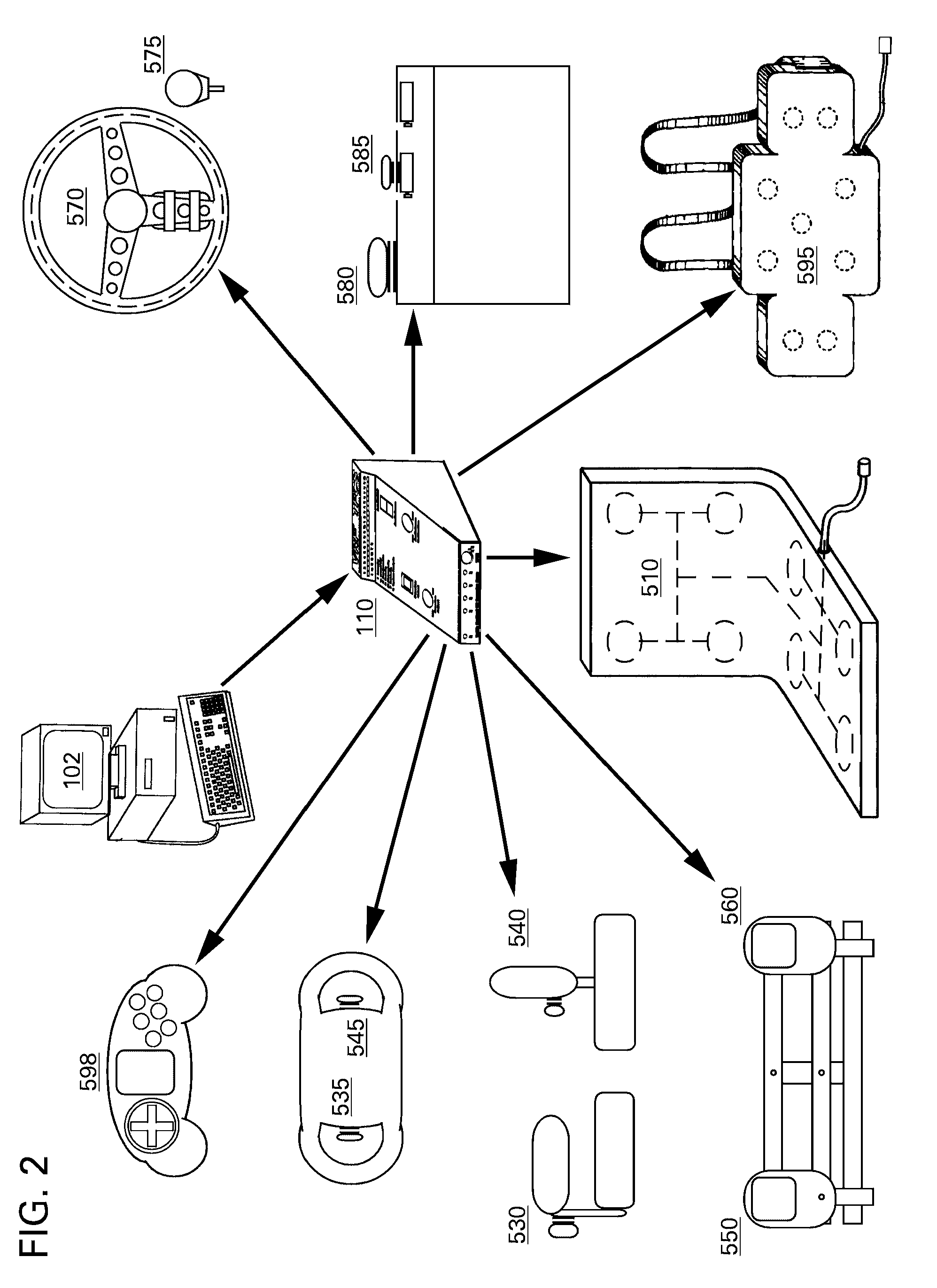 Universal Tactile Feedback System for Computer Video Games and Simulations