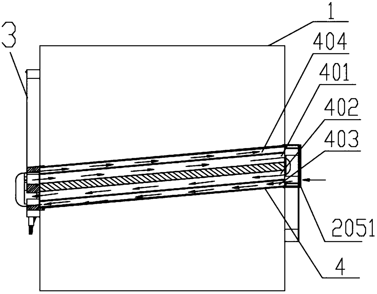 Drying structure for dish-washing machine liner