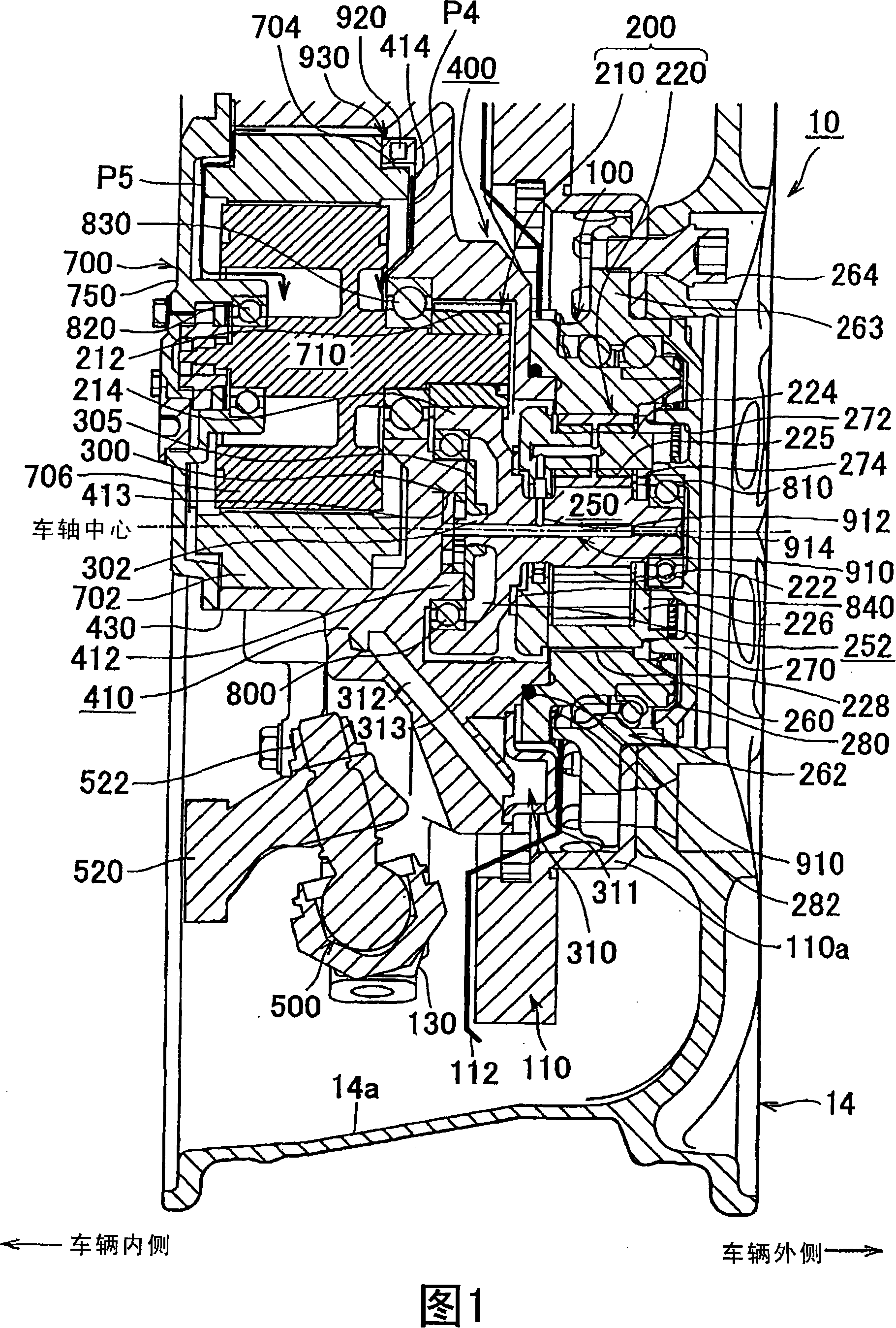 Wheel assembly with in-wheel motor