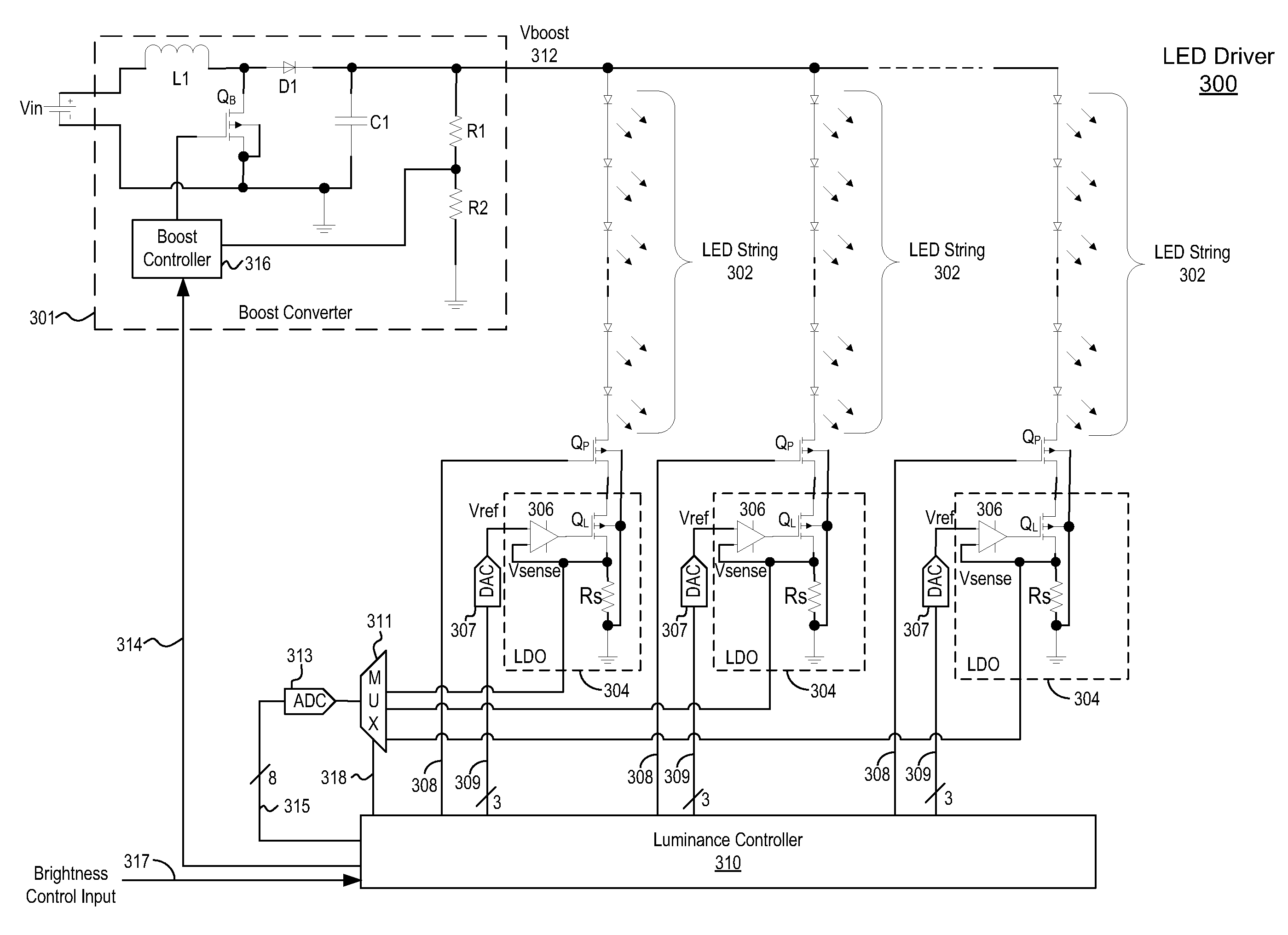 Adaptive Switch Mode LED Driver