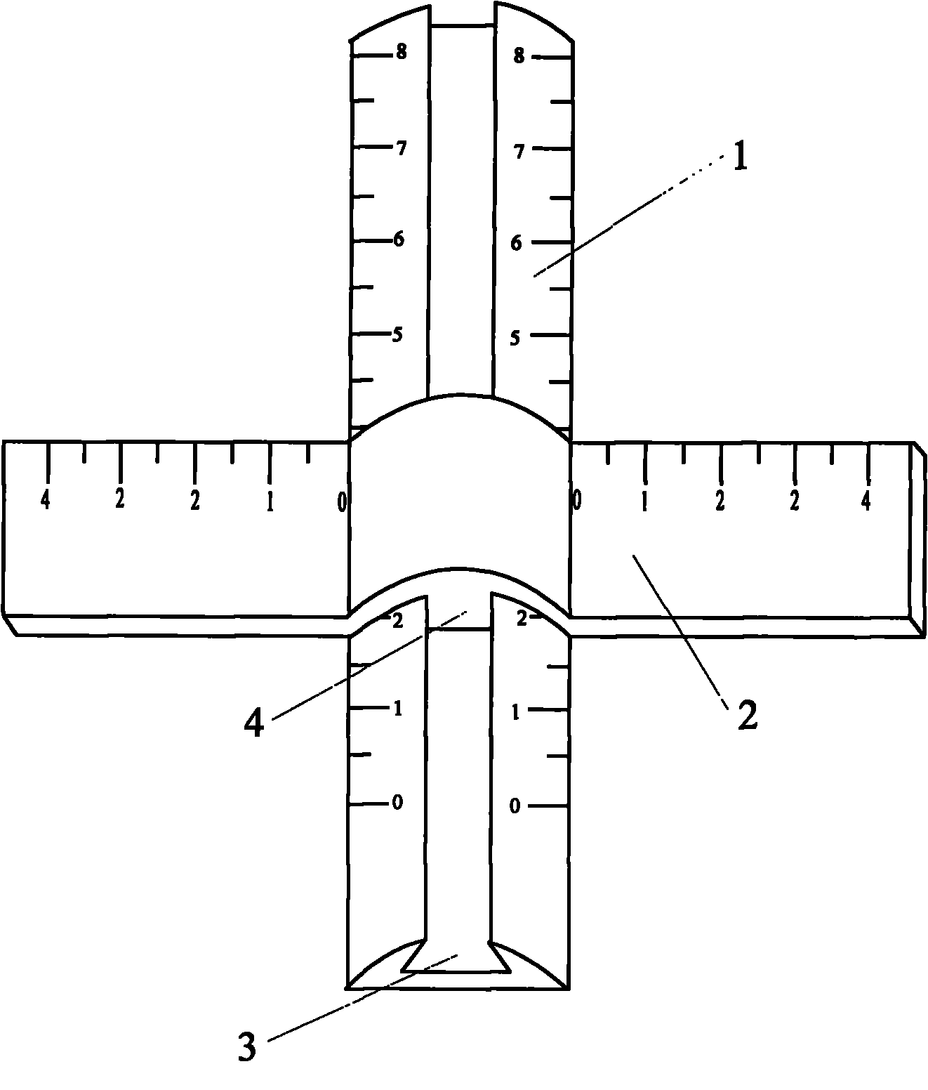 Sliding miter square