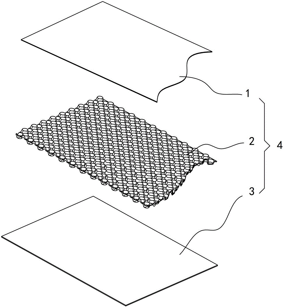 A kind of edge banding process of three-layer composite hollow plastic board