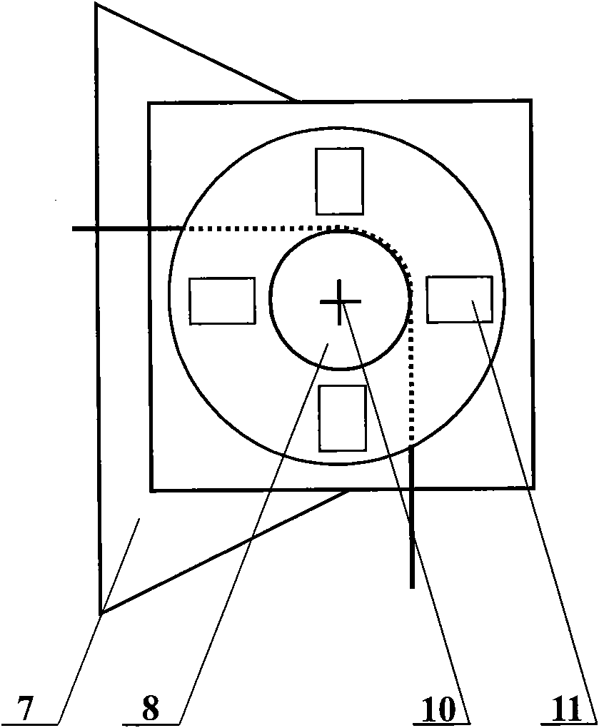 Optical observation device of deformation in surrounding rock