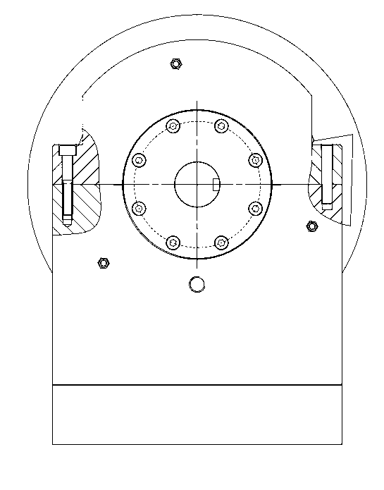 Radial sliding bearing test bed with elastic support