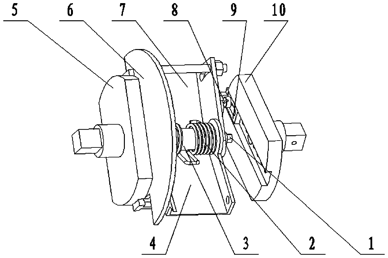 A testing system for the angle and torsion of a torsion spring