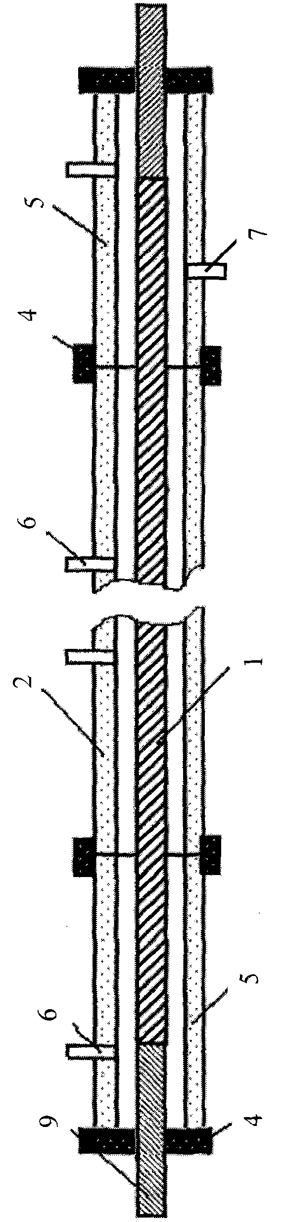 Method for eliminating defects of main insulation of cold insulation superconducting cable and system structure for realizing method