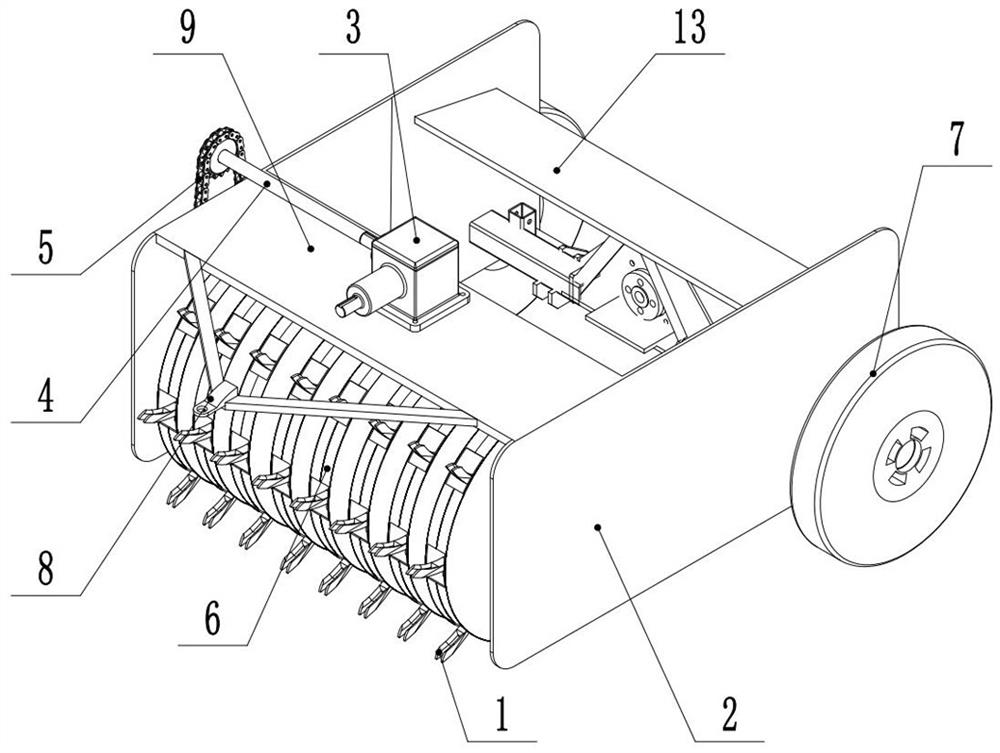 Telescopic cotton stalk pulling device and pulling method