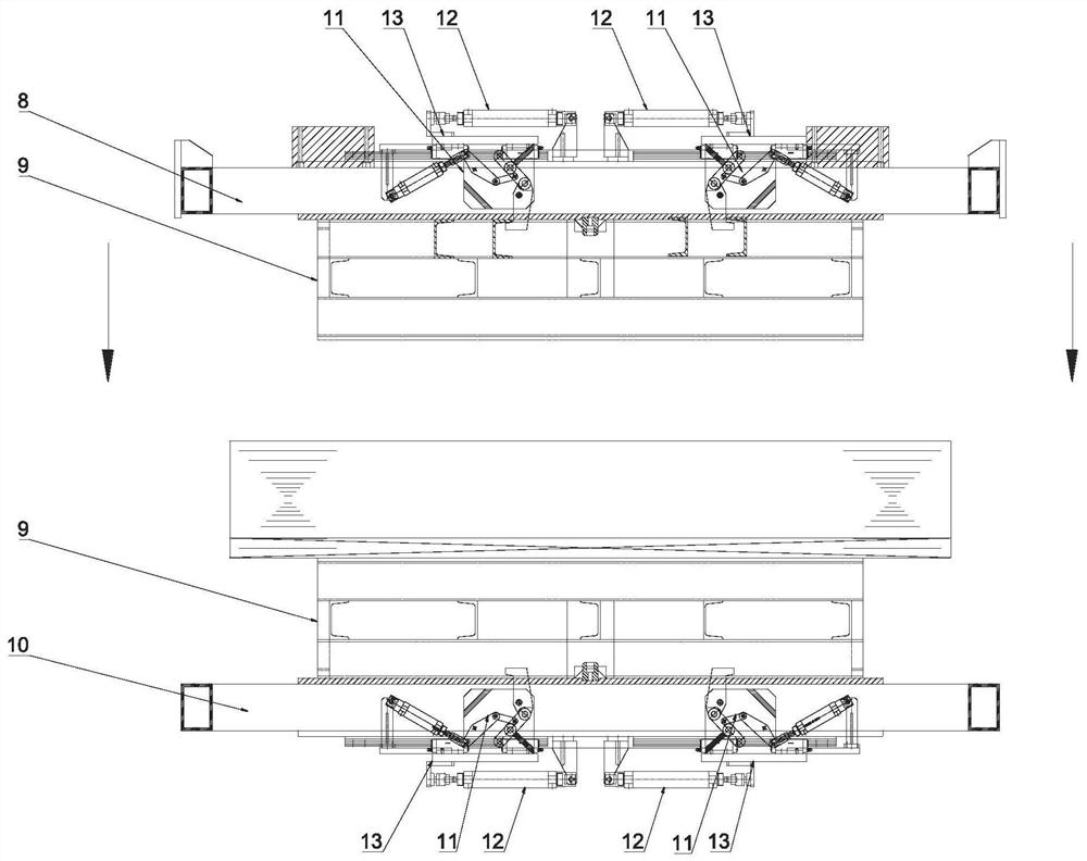 High-synchronization pressing system and method for automatic sheet stack upender