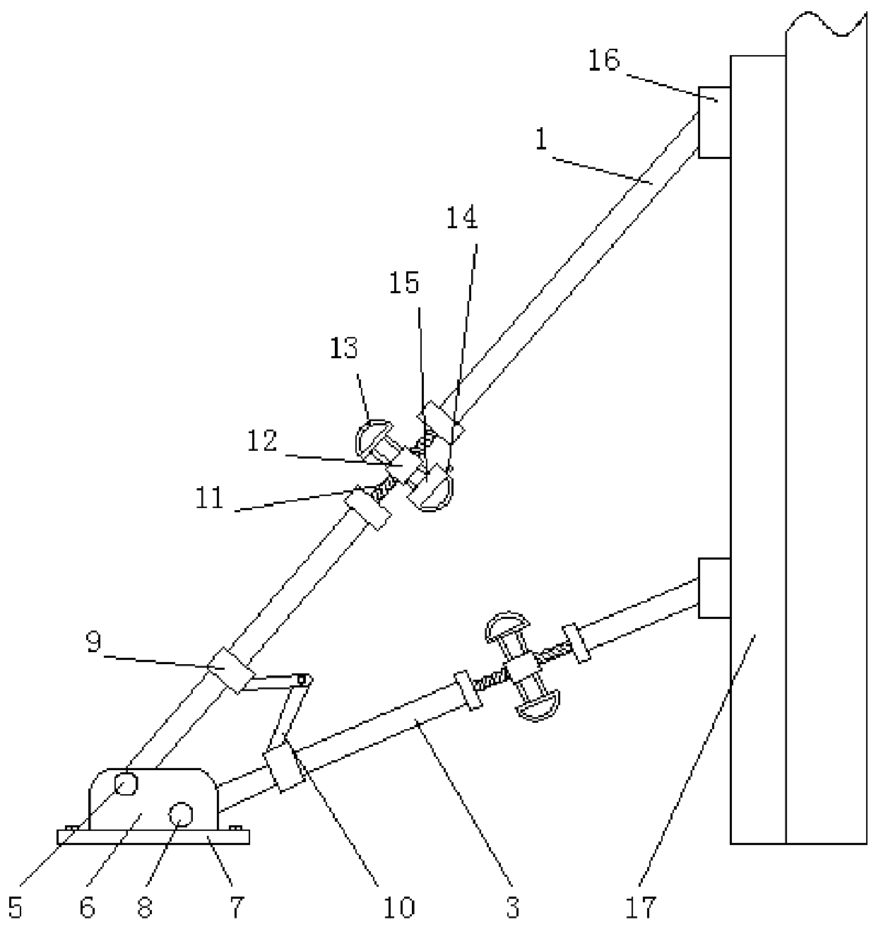 Component mounting supporting frame for prefabricated building