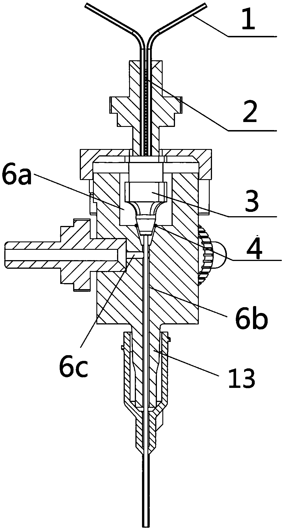 Multi-component coaxial printing sprayer