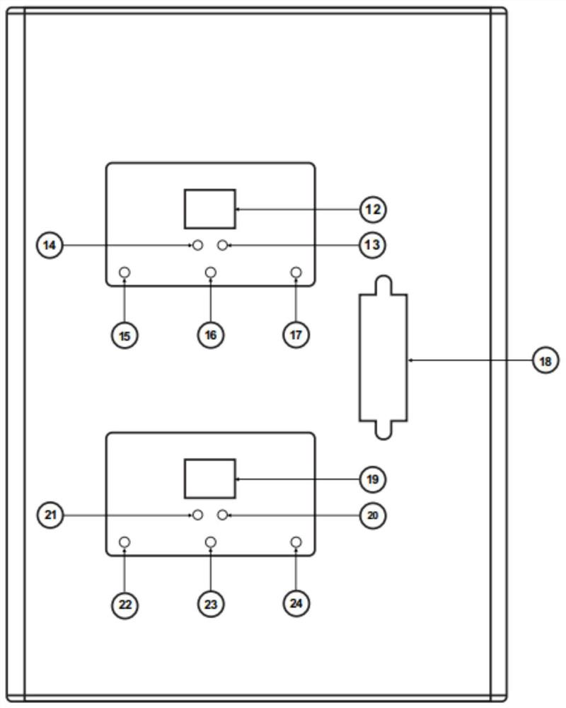 Two-way lightning protection box with RS485 monitoring data output