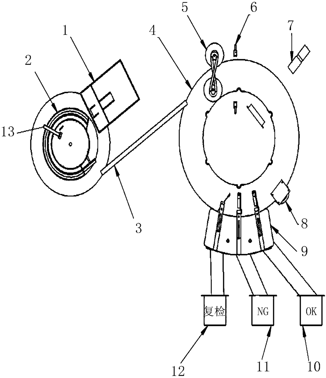 Screw detection method and device