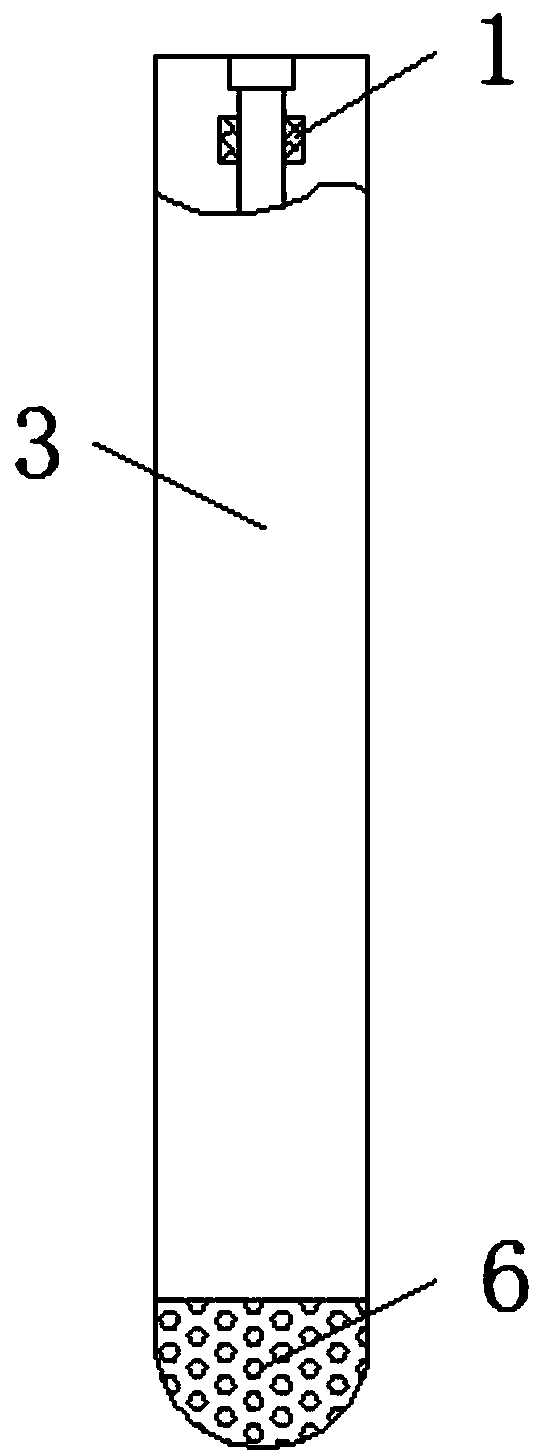 Stopper rod with capability of efficiently blowing argon and function of removing flocculates