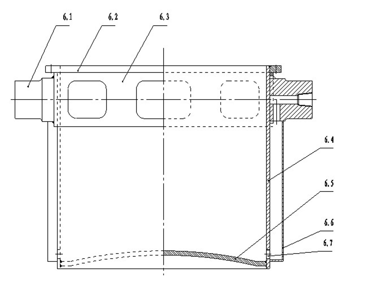 Tilting air cylinder