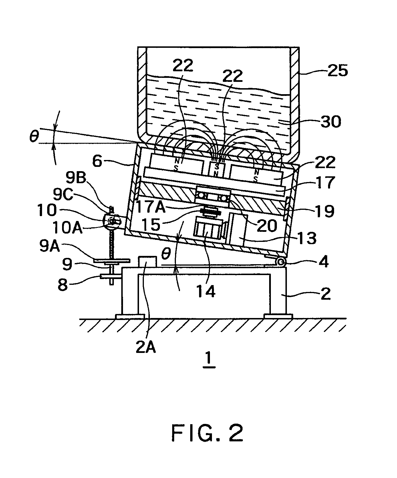 Agitator and melting furnace with agitator