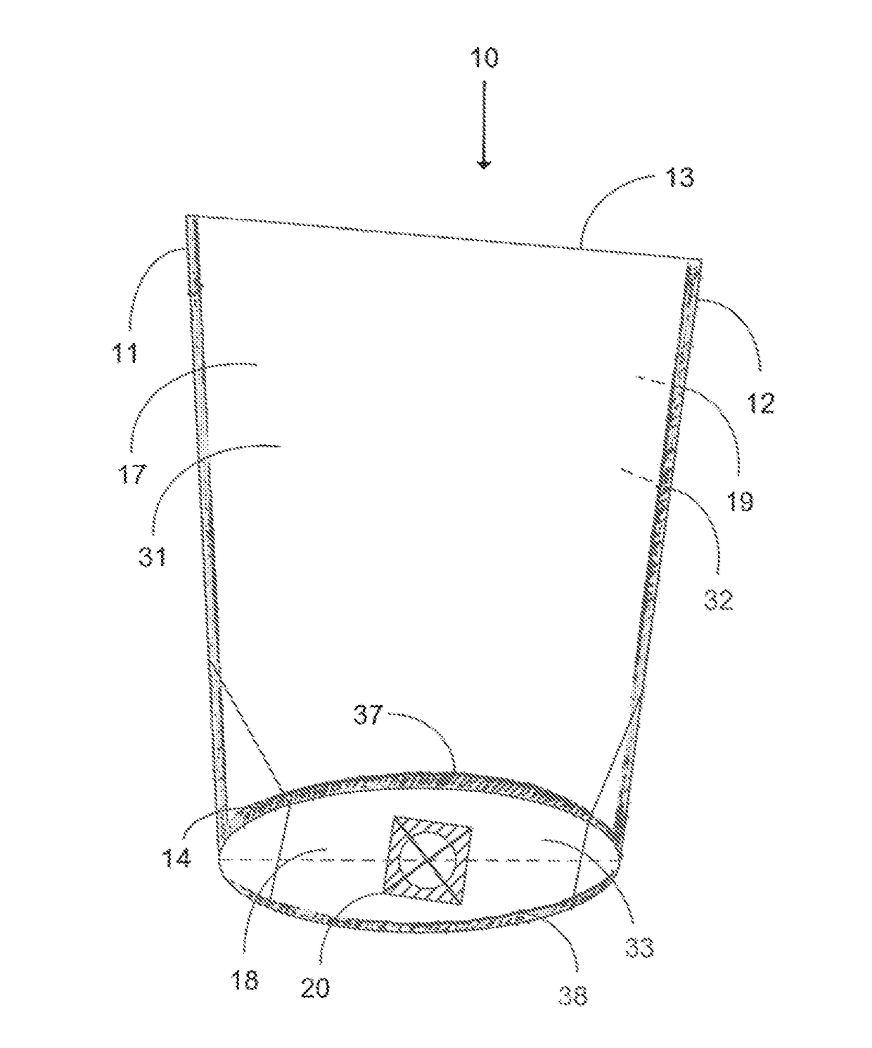 Pouch with flexible self-sealing dispensing valve