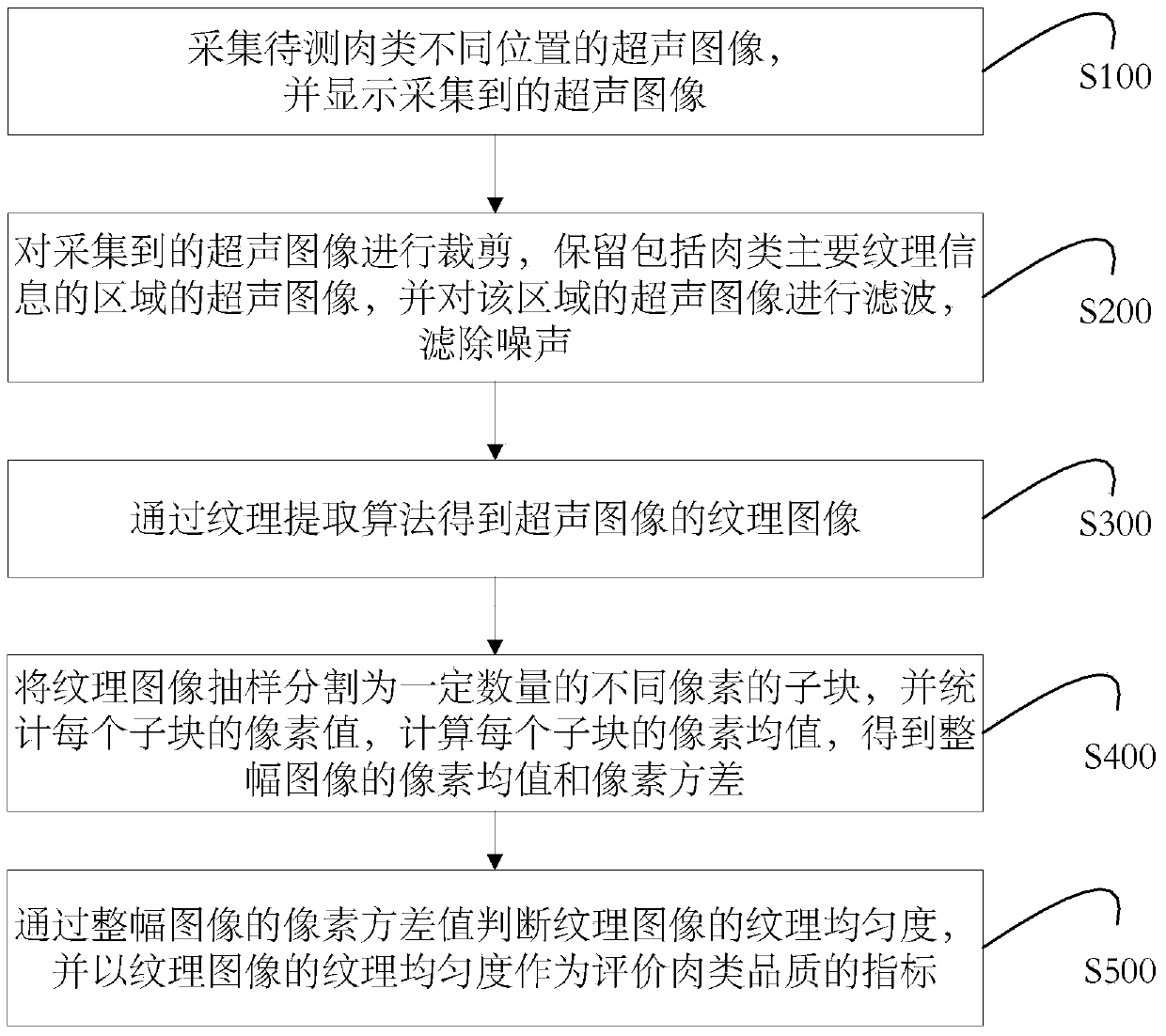 Meat quality detection system and method based on ultrasonic signals