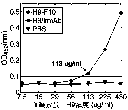 Terahertz time-domain spectroscopy-based unmarked hemagglutinin detection method