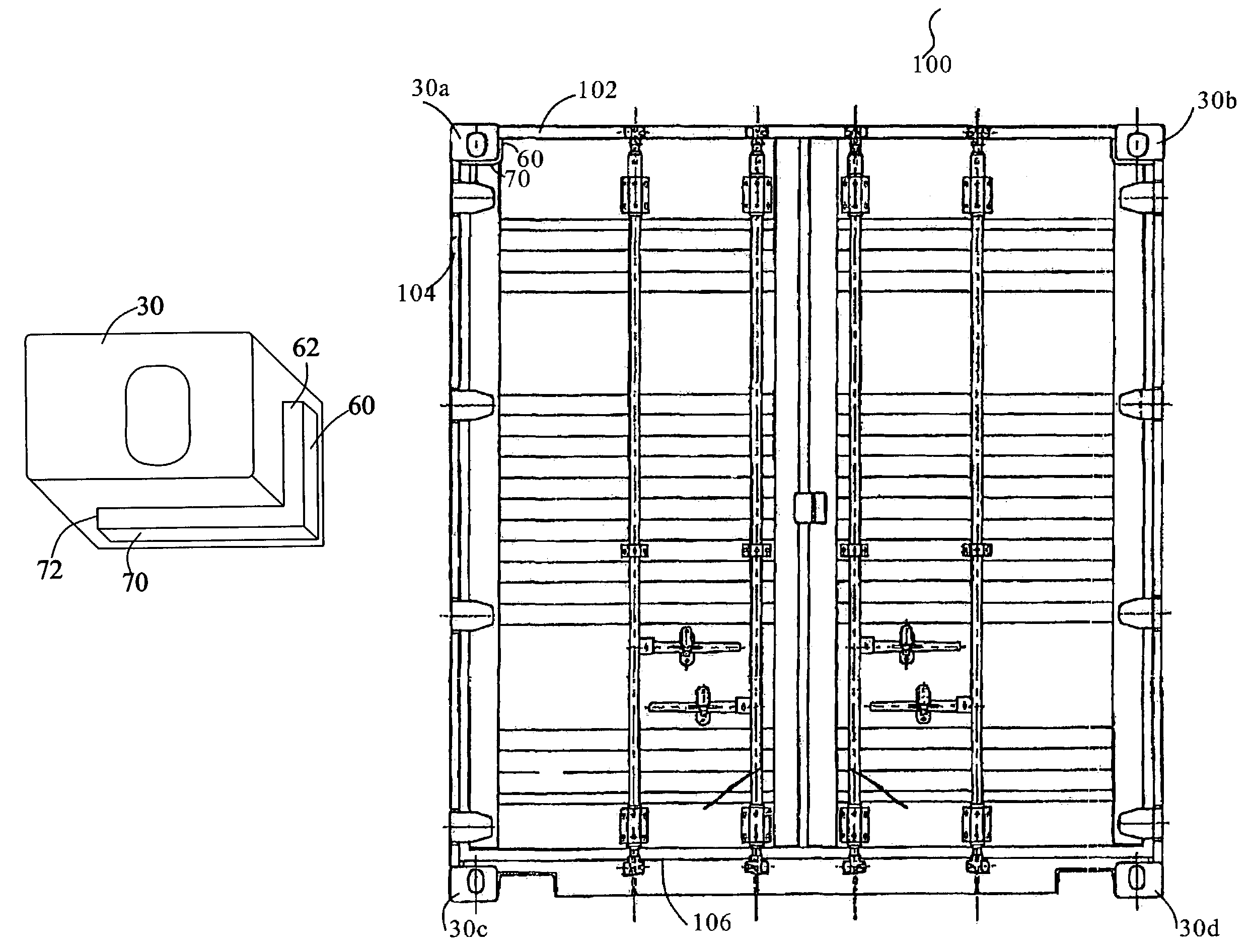 Corner fitting and container using the same