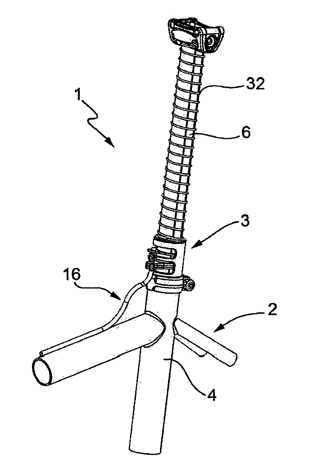 Adjustable seat post assembly for bicycles and the like